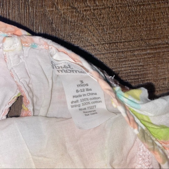 First Moments Floral Dress & Bloomers - Picture 2 of 7